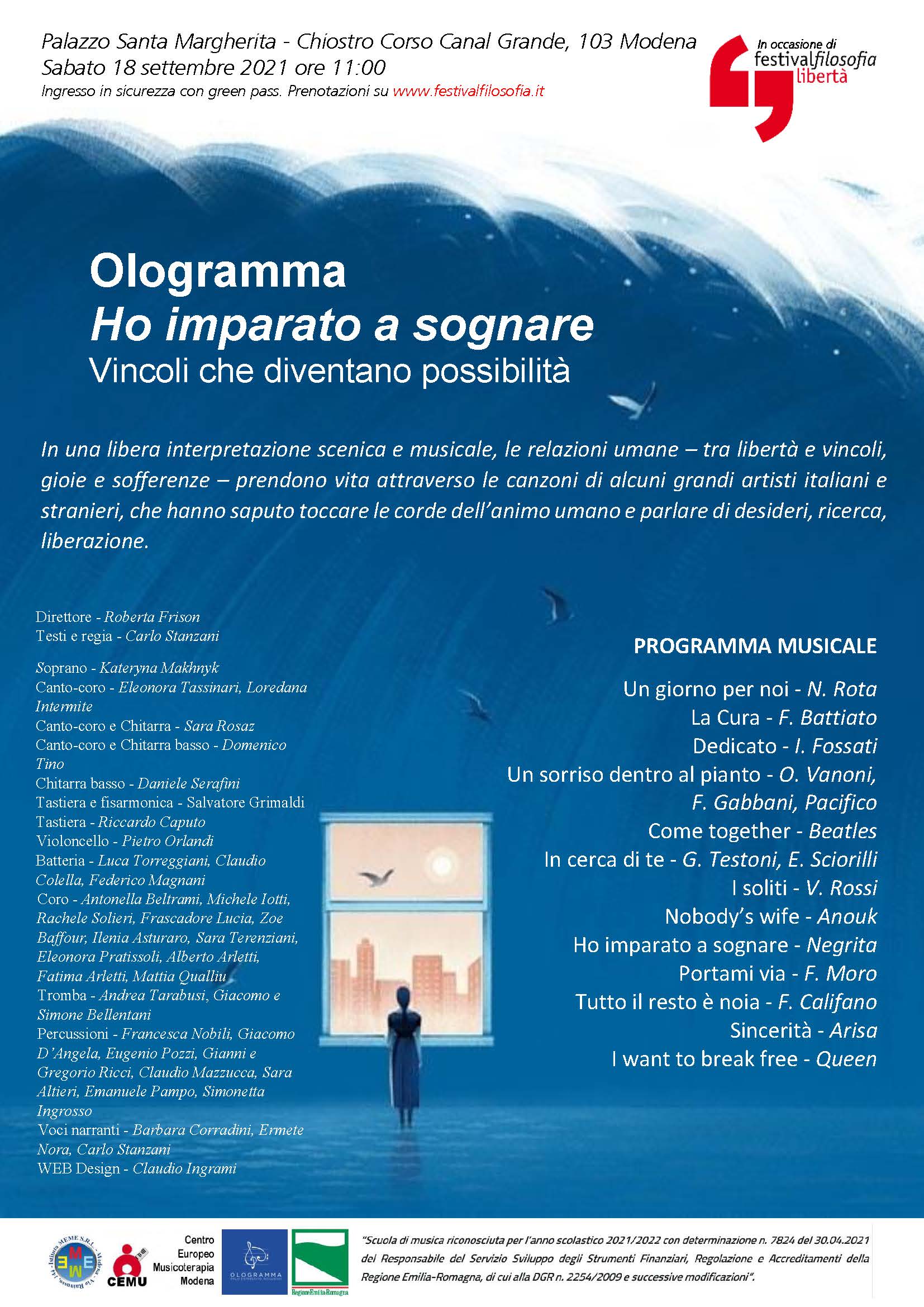 OLOGRAMMA in concerto “Ho imparato a sognare”