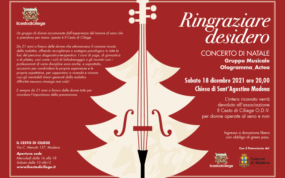 Concerto di Natale “Ringraziare desiderio”